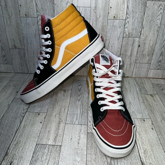 VANS Sk8-Hi Varsity 'Multi-Color SHOE SKATE HIGH Unisex size Men 9/Women  ✨